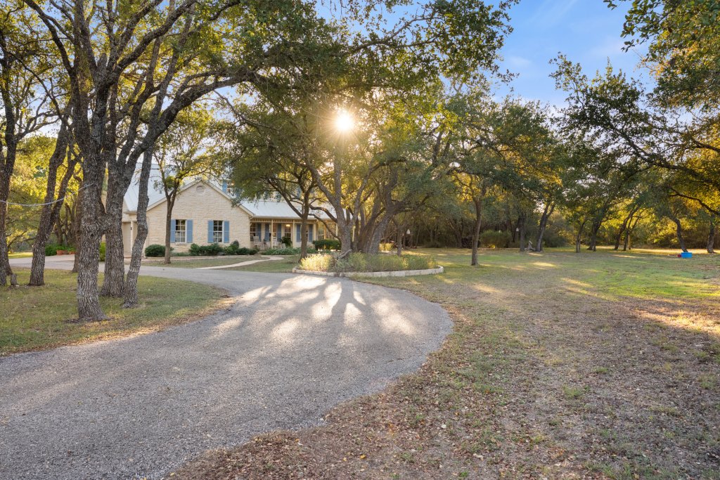 Home on 9 acres listed by Jenny Cureton, Realtor in the Austin Hill Country